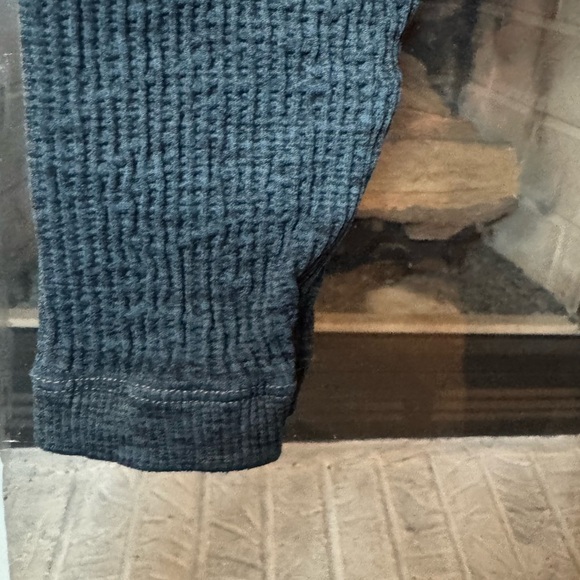 Margot Avocado Blue Textured Leggings Made In USA. NWT - Picture 7 of 9